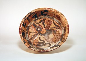 Large flat bowl with dragon, Los Tuxtlas, Vera Cruz by Pre Columbian Pre Columbian